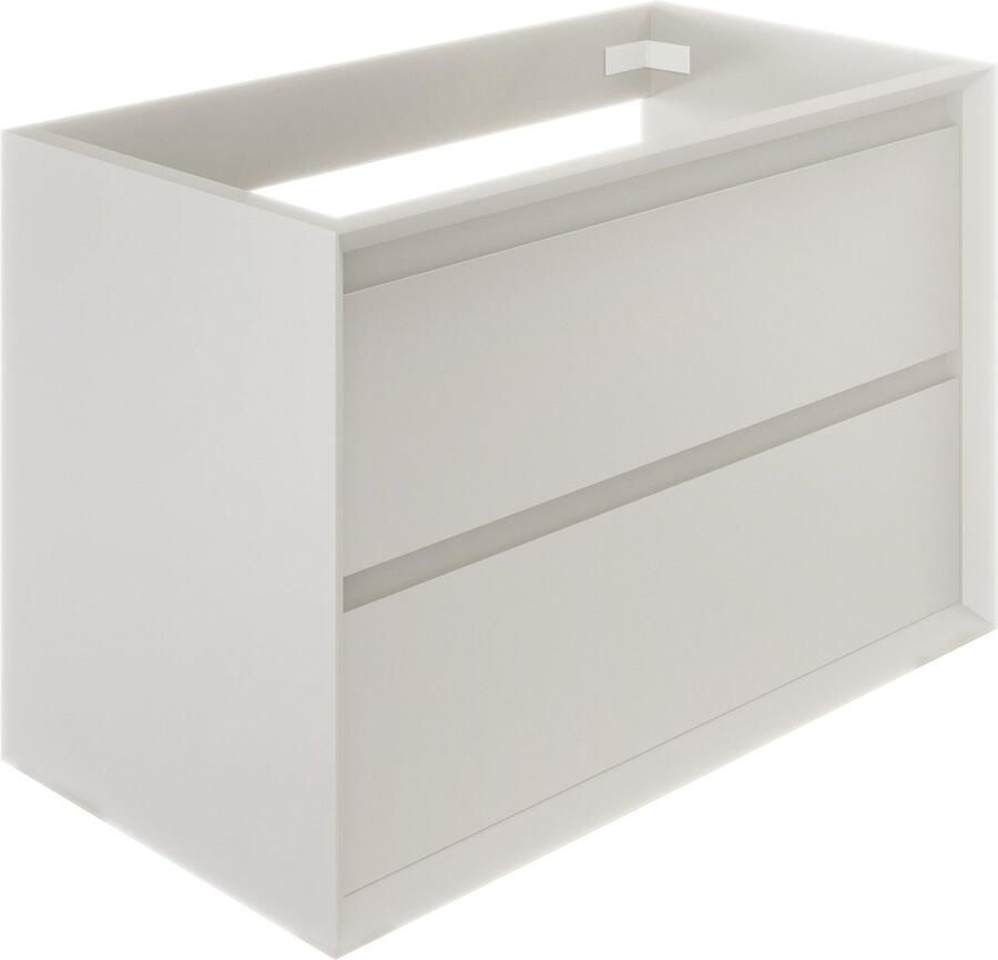 Allibert Delta Wastafelonderbouw 80cm Mat Wit
