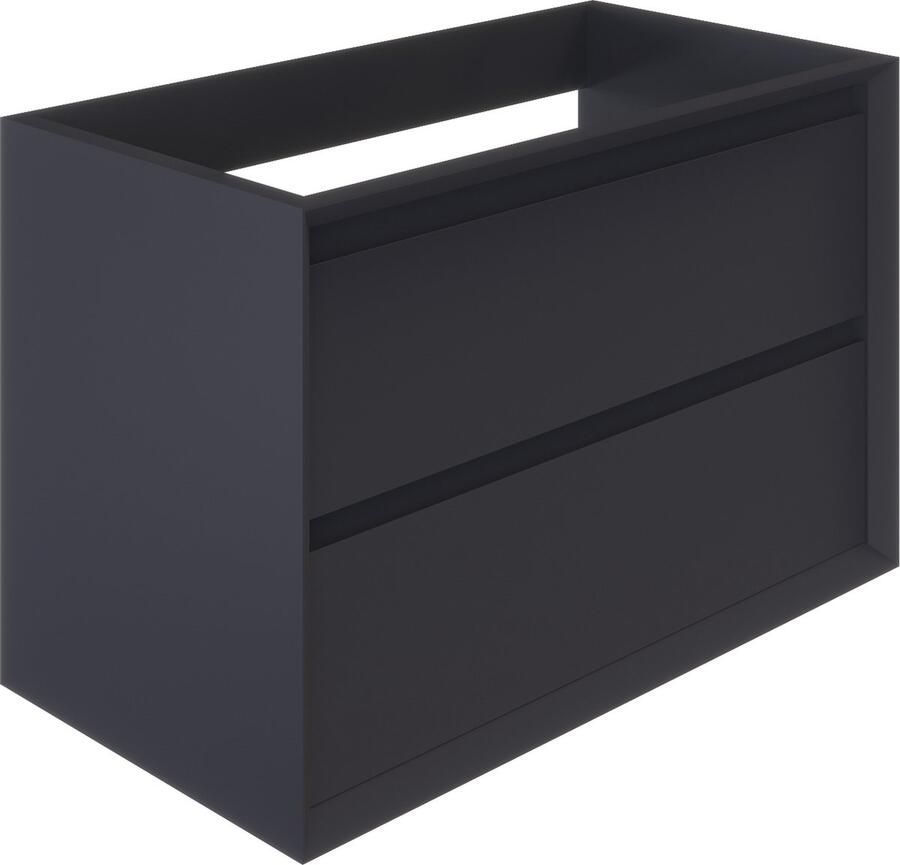 Allibert Delta Wastafelonderbouw 80cm Pruisisch Blauw Mat