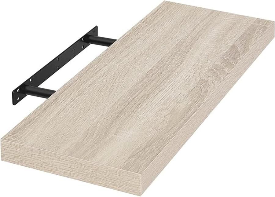 ALM Living Wandplank boekenplank hangplank dvd-plank cd-plank hout 50 x 22 9 x 3 8 cm Sonoma eiken