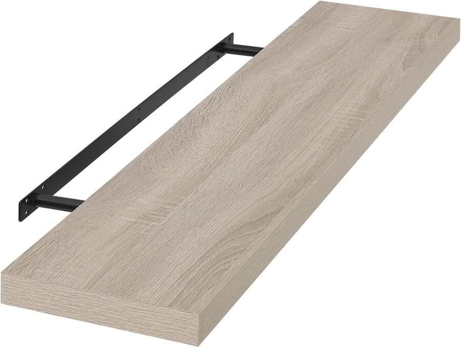 ALM Living Wandplank boekenplank hangplank dvd-plank cd-plank hout 80 x 22 9 x 3 8 cm Sonoma eiken
