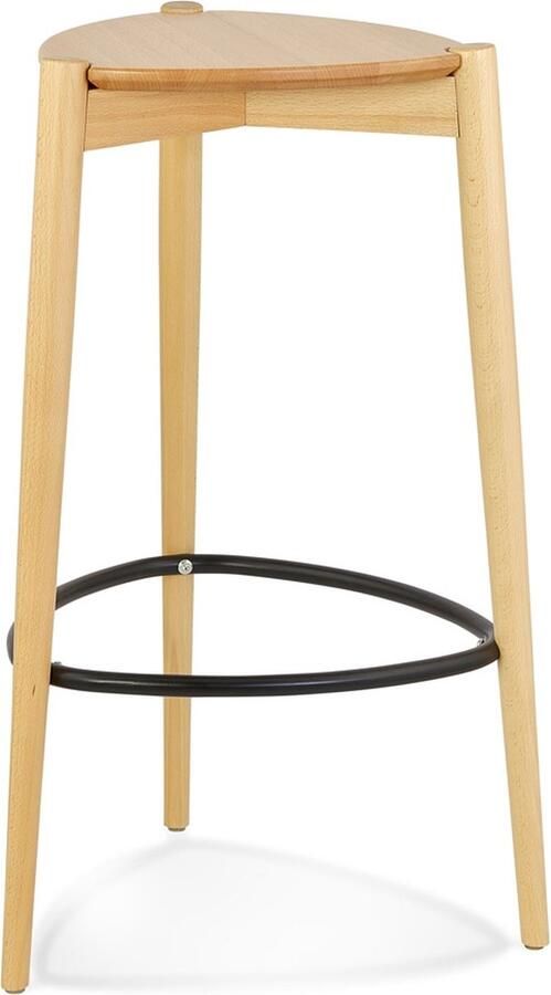 Alterego Design Alterego Barkruk 'TIARA' in natuurlijk essen