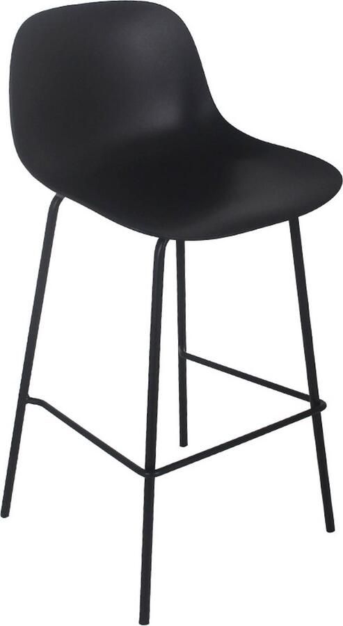 Alterego Design Alterego GRANO Middelhoge snackkruk Zwart 47x42 5x90 cm