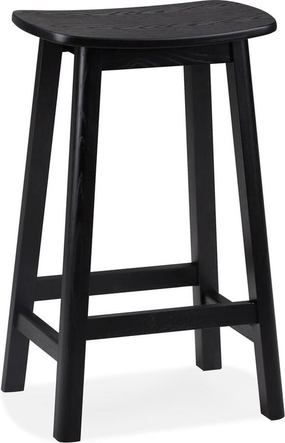 Alterego Mini Dumas Barkruk Natuurlijk Eikenhout 41x32x76cm