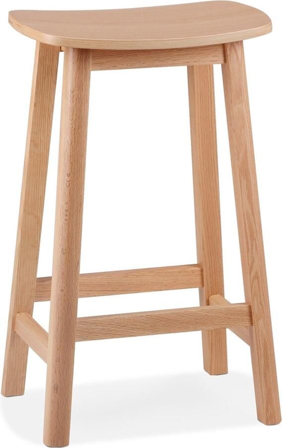 Alterego Mini Dumas Barkruk Zwart Hout 41x32x66cm