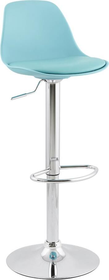 Alterego Design Alterego PRINCES Verstelbare kruk Blauw 42x39x104 cm