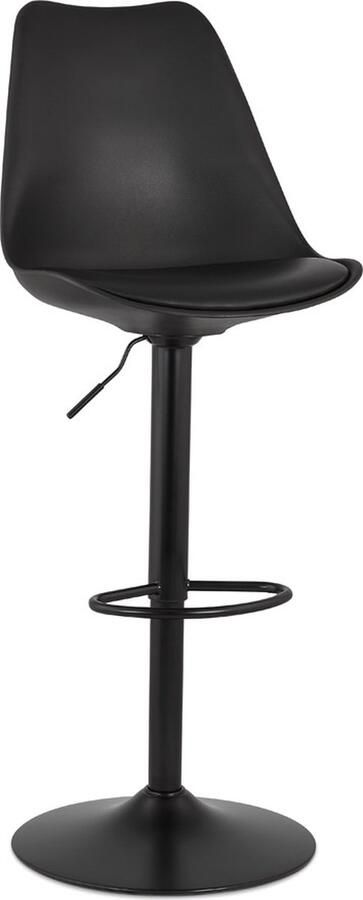 Alterego Design Alterego TUTO Verstelbare kruk Zwart 48x55x103-123 cm