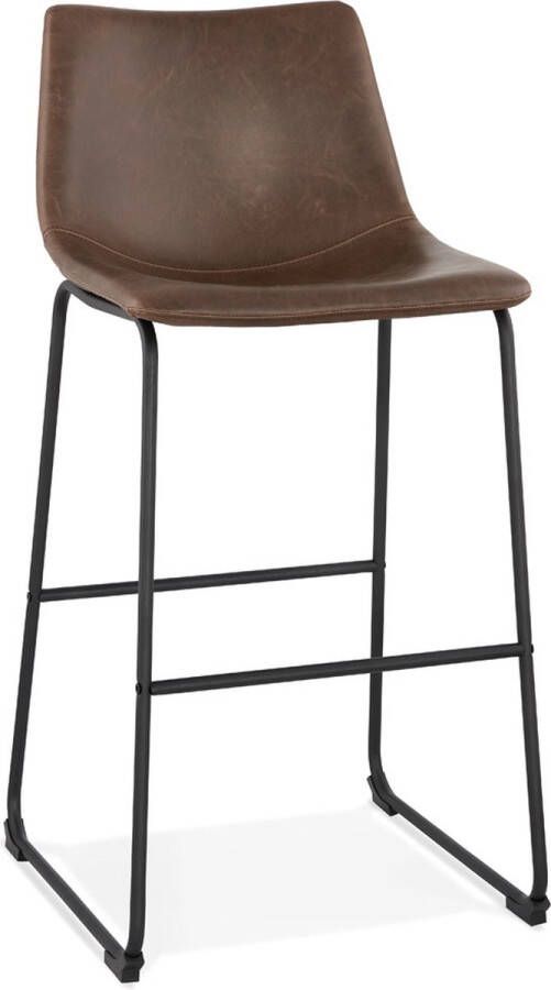 Alterego Design Alterego Barkruk 'CHERIF' bruin vintage