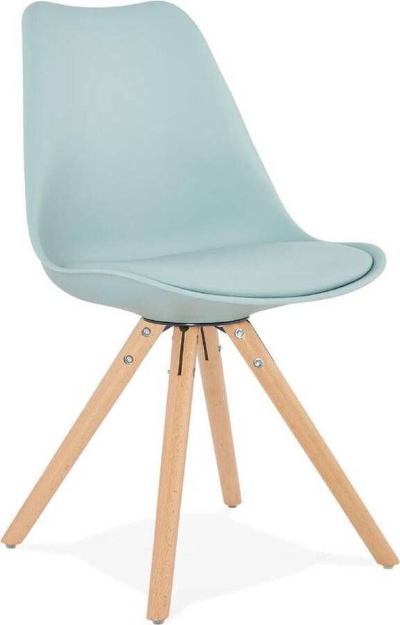 Alterego Design Alterego Blauwe Scandinavische stoel 'GOUJA