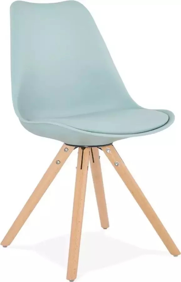 Alterego Design Alterego Blauwe Scandinavische stoel 'GOUJA