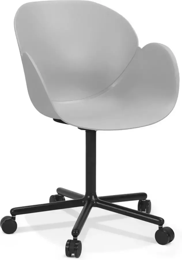 Alterego Design Alterego Chaise de bureau avec accoudoirs 'ORION' gris