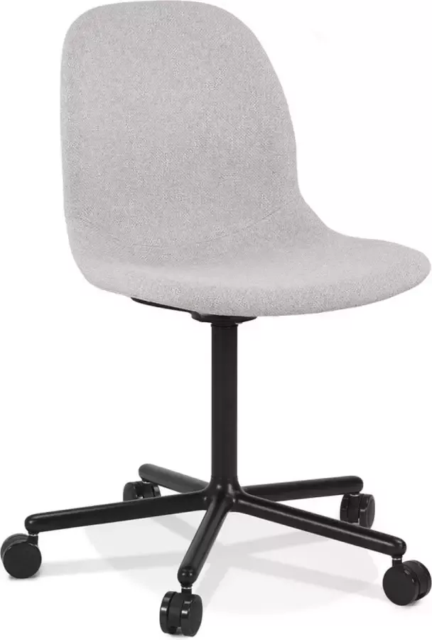 Alterego Design Alterego Chaise de bureau 'POLARIS' gris clair sur roulettes