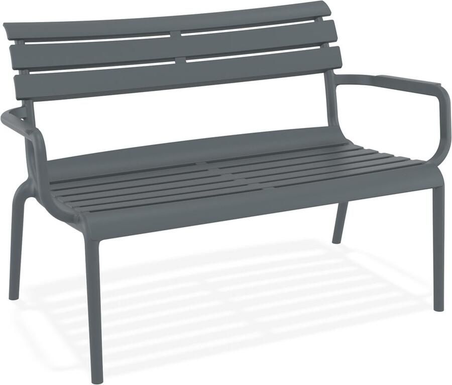 Alterego Design Alterego AROMA XL Tuinbank Grijs 116x70x75 cm