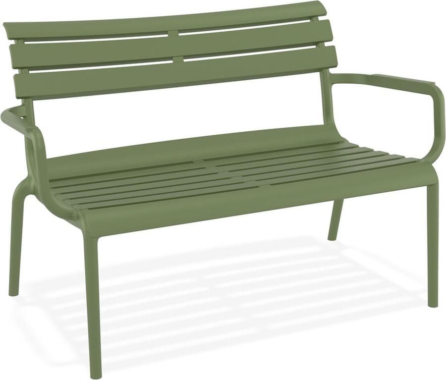 Alterego Design Alterego Tuinbank 'AROMA XL' groen van kunststof