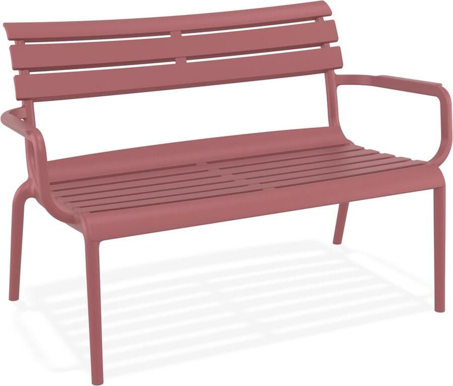 Alterego Design Alterego AROMA XL Tuinbank Rood 116x70x75 cm