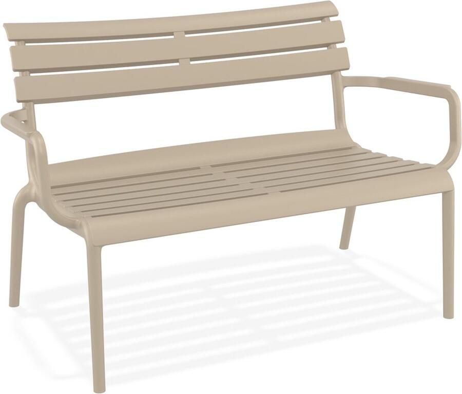 Alterego Design Alterego AROMA XL Tuinbank Taupekleur 116x70x75 cm