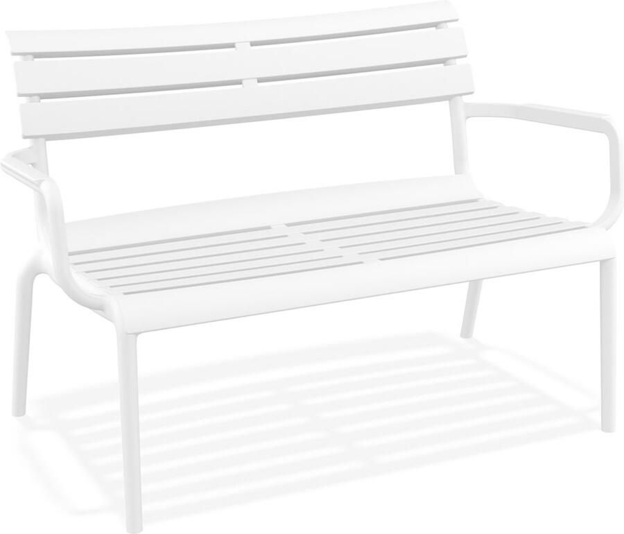 Alterego Design Alterego AROMA XL Tuinbank Wit 116x70x75 cm