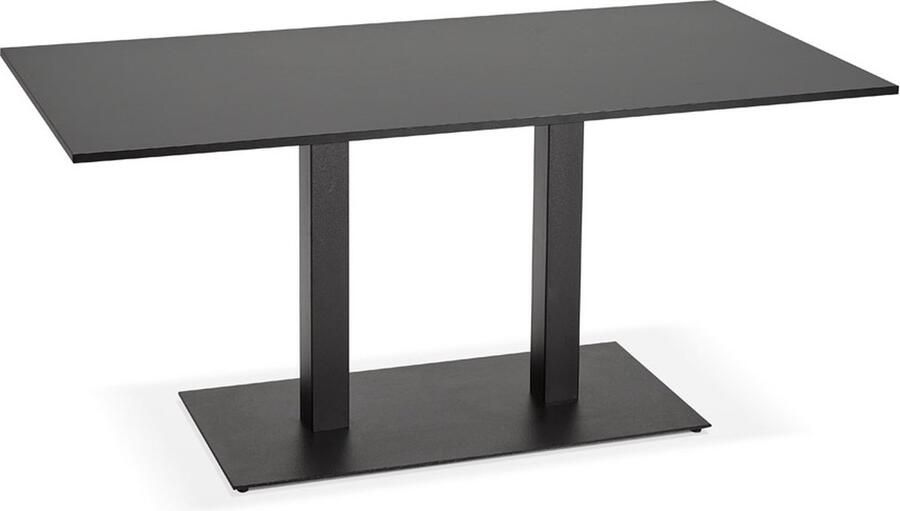 Alterego Design Alterego AUSTIN Vergadertafel Zwart 160x80x75 cm