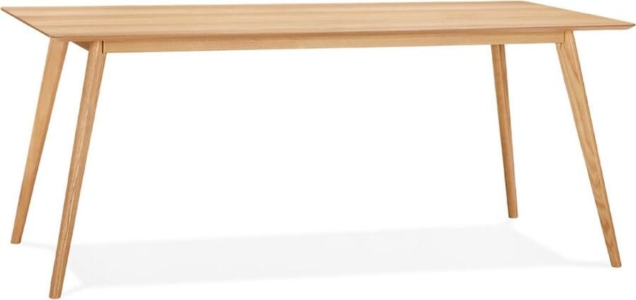 Alterego Design Alterego BARISTA' design eettafel bureau in hout in Scandinavische stijl 180x90 cm