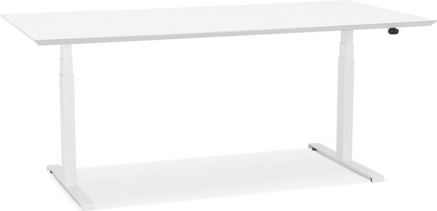 Alterego Design Alterego BIONIK Elektrisch zit-sta bureau Wit (63-128)x180x90 cm