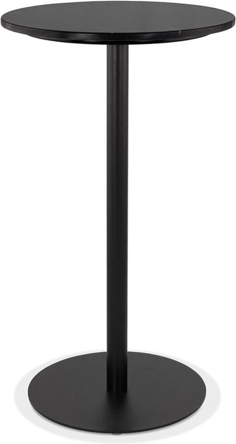 Alterego Design Alterego CORY Ronde hoge tafel Zwart 60x60x106 6 cm