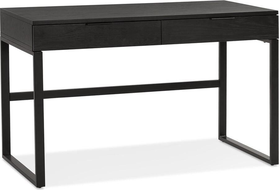 Alterego Design Alterego DOMINIK Design recht bureau Zwart 120x60x75 cm