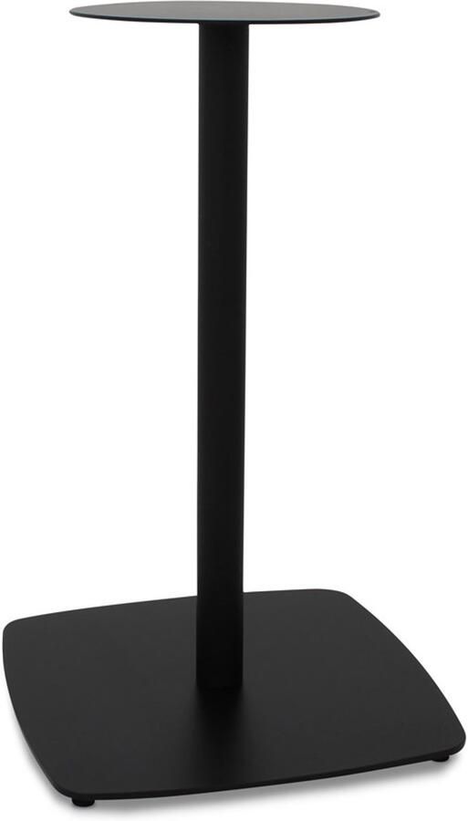 Alterego Design Alterego Tafelpoot 'DUNI 75' in zwart metaal 45x45x73 cm