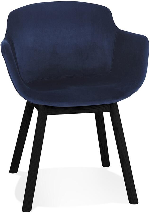 Alterego Design Alterego FRIDA Stoel met armleuningen Blauw 59x54x80 cm