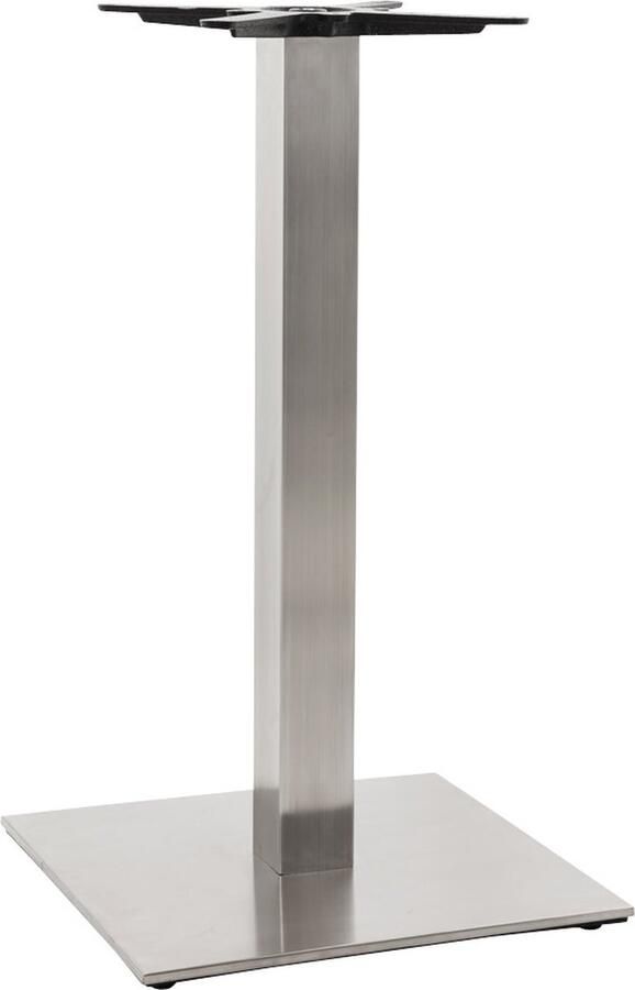 Alterego Design Alterego Tafelvoet 'KARO' 90 van geborsteld staal