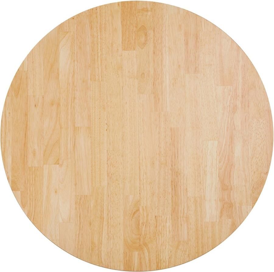 Alterego Design Alterego Tafelblad 'MASSIVO' rond van massief hout Ø 70 cm