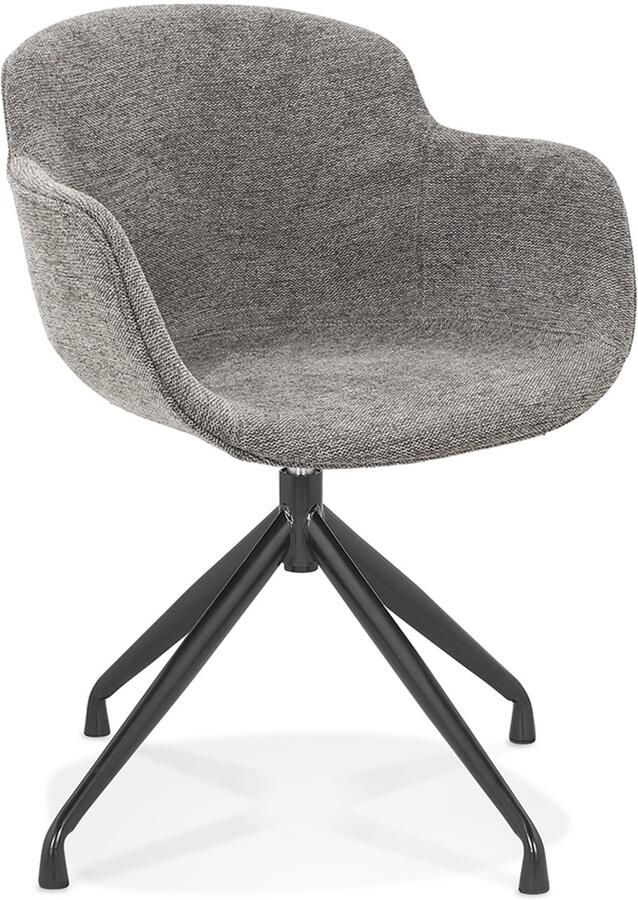 Alterego Design Alterego MIMO Stoel met armleuningen Grijs 59x54x80 cm