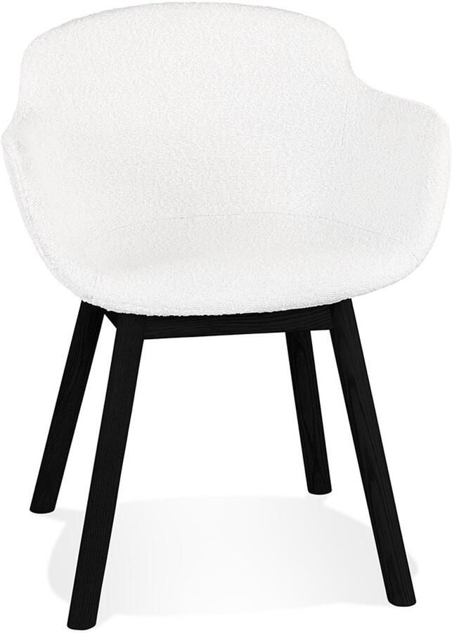 Alterego Design Alterego MOUTOU Stoel met armleuningen Wit 59x54x80 cm