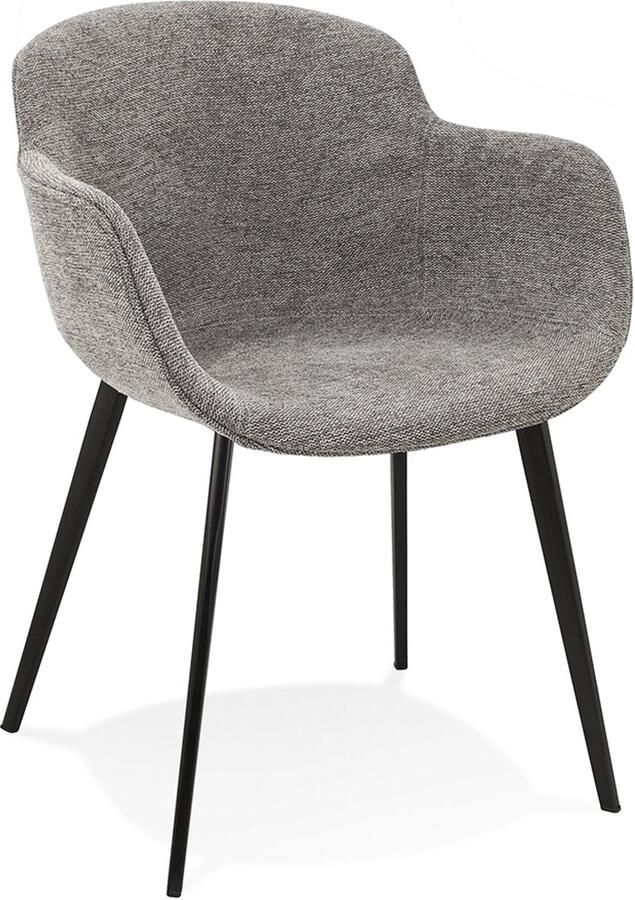 Alterego Design Alterego NEGRONI Stoel met armleuningen Grijs 59x54x80 cm