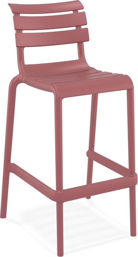 Alterego Design Alterego NOBU Barkruk Rood 53x55x105 cm