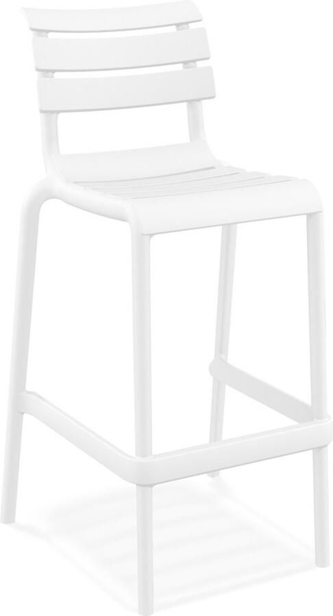 Alterego Design Alterego NOBU Barkruk Wit 53x55x105 cm