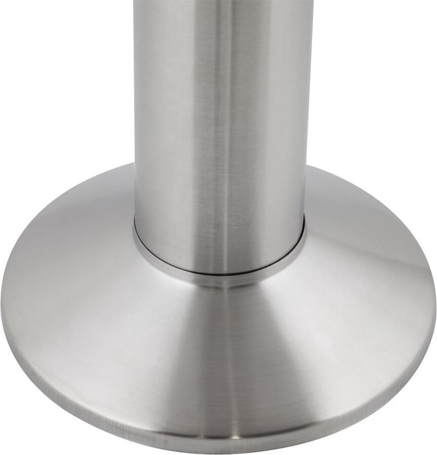 Alterego Design Alterego Tafelpoot 'PIKET' 110 cm in geborsteld metaal met ronde basis