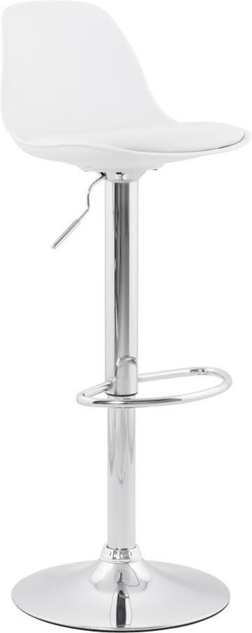 Alterego Design Alterego PRINCES Verstelbare kruk Wit 42x39x104 cm - Foto 2