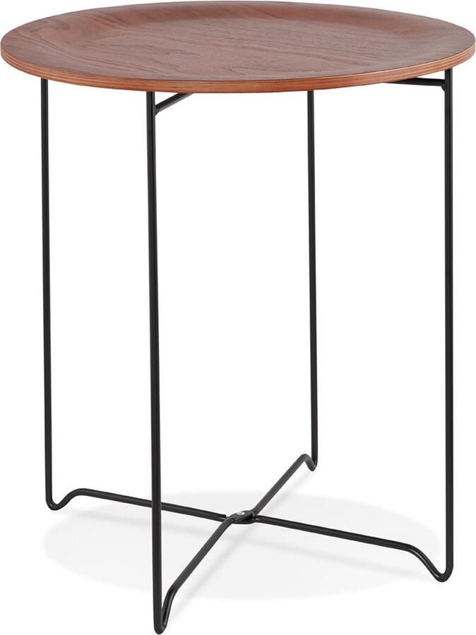 Alterego Design Alterego TSUNAMI Zijtafel Bruin 45 5x45 5x52 5 cm