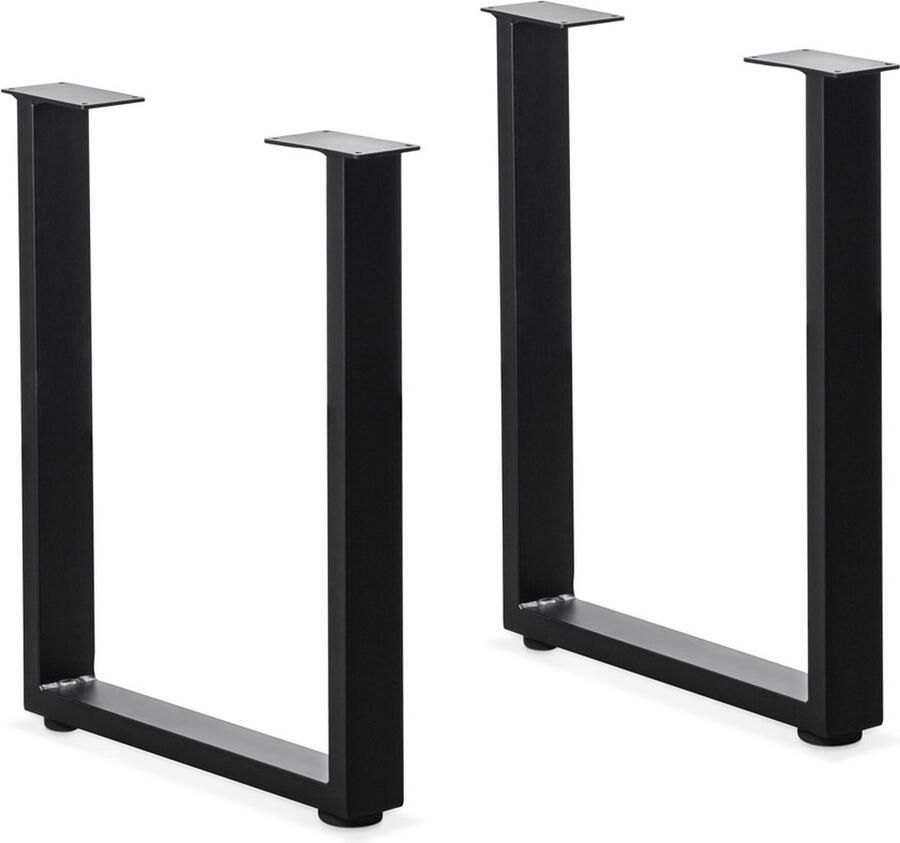 Alterego Design Alterego Tafelpoot 'VERBIER 75' zwart in metaal