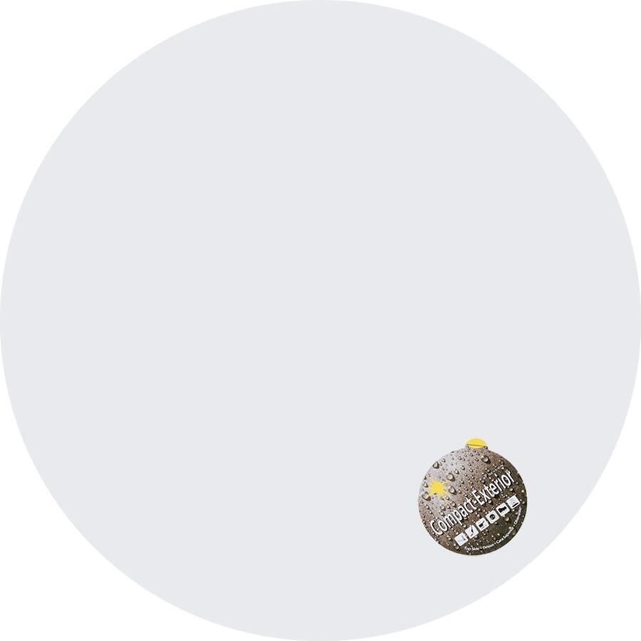 Alterego Design Alterego Wit rond tafelbad 'PLANO' Ø 68cm uit gecompresseerd hars - Foto 2