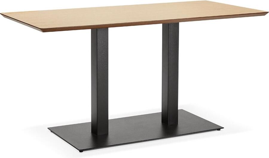 Alterego Design tafel bureau 'ZUMBA' met natuurlijk houten afwerking 150x70 cm
