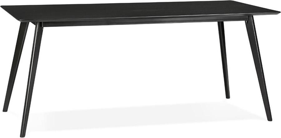 Alterego Design Alterego BARISTA' design eettafel bureau in zwart hout 180x90 cm