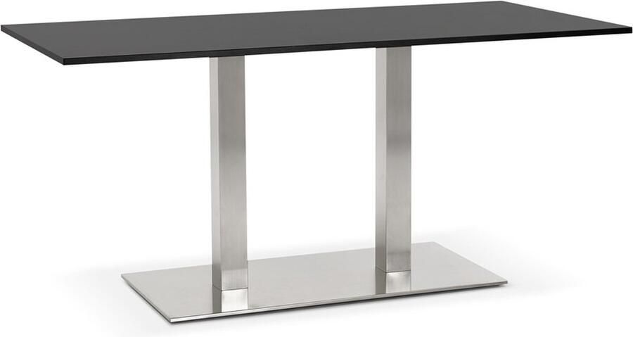 Alterego Design tafel bureau 'DENVER' zwart 160x80 cm