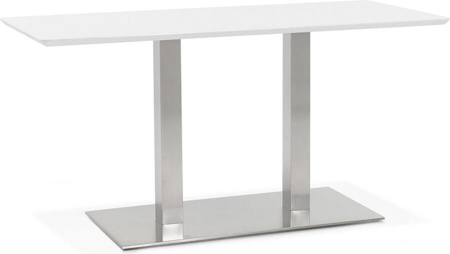 Alterego Design tafel bureau 'MAMBO' wit 150x70 cm