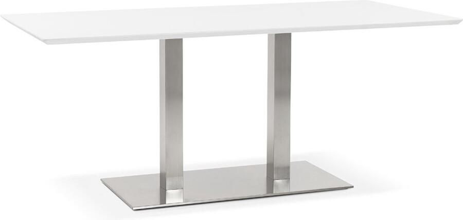 Alterego Design tafel bureau 'MAMBO' wit 180x90 cm