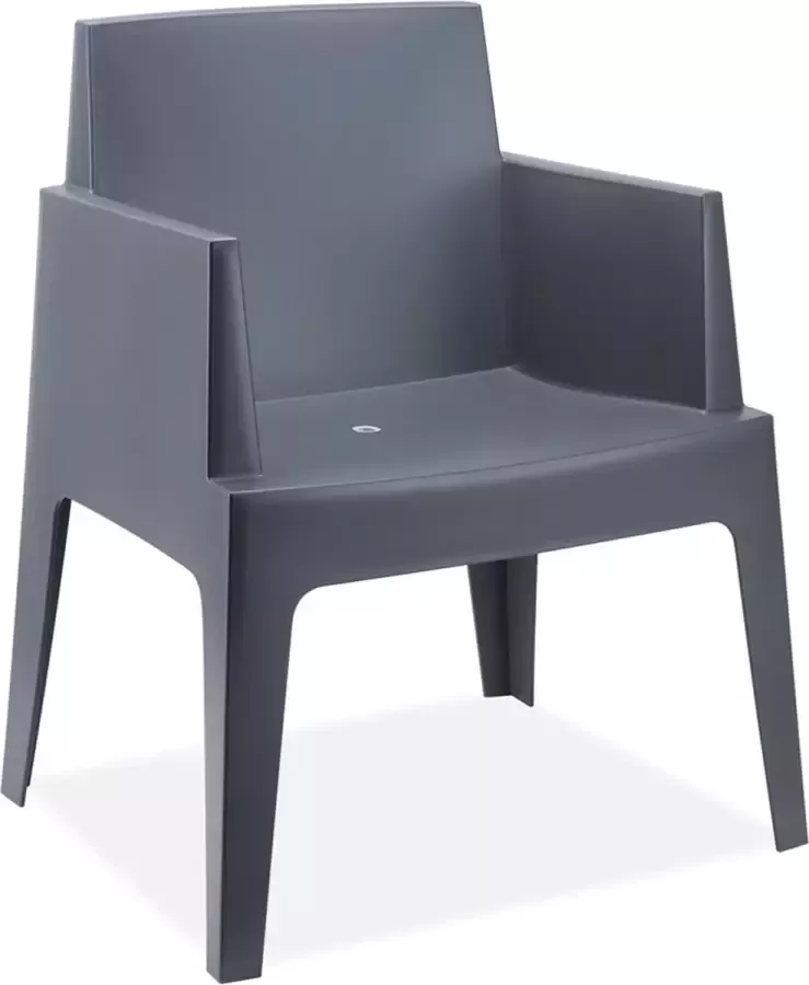 Alterego Design Alterego PLEMO Design stoel Grijs 66x55x80 cm