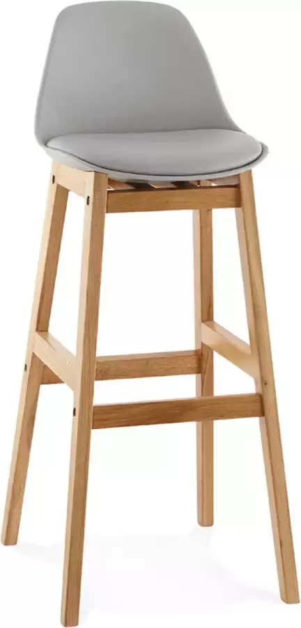 Alterego Design Alterego KIKO Barkruk Grijs 42x48x101 cm