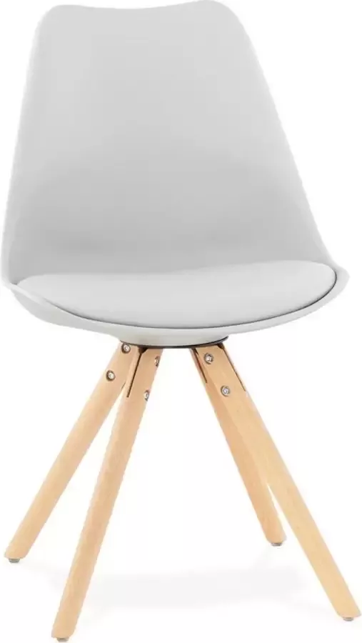 Alterego Design Alterego GOUJA Scandinavische stoel Grijs 56x48x83 cm
