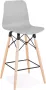 Alterego Design Alterego Halfhoge kruk 'MOZAIK MINI' grijs Scandinavische stijl - Thumbnail 2