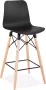 Alterego Design Alterego Halfhoge kruk 'MOZAIK MINI' zwart Scandinavische stijl - Thumbnail 2