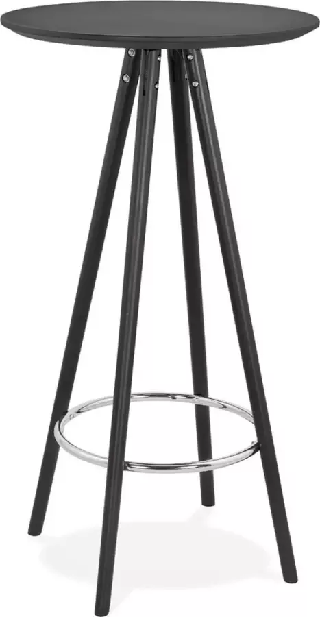 Alterego Design Alterego Hoge design tafel Statafel 'GALA' in zwart hout